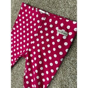 Sew Sassy Girls Pants Leggings Pink White Icings Dot Ruffle 6 Matilda Jane Style